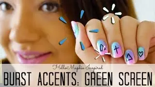 Burst Animation Accents Green Screen | HelloMaphie Inspired | Editing Hacks For Youtubers