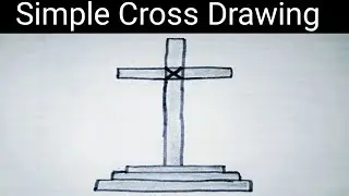 Beautiful Cross Drawing | Simple & Peaceful Cross Art Tutorial