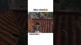 1v2 with akm 🥵🥶 || akm clutch 🔥 || #bgmi #shorts #pubg #viral #clutch #akm