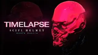 Scifi Helmet. Design TIMELAPSE - Zbrush and Keyshot