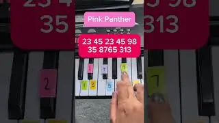 Pink Panther 🩷  #piano #pianolessons #pianomusic #keyboardtutorial #tutorial #pianototurial #easy