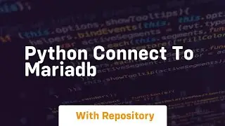 python connect to mariadb