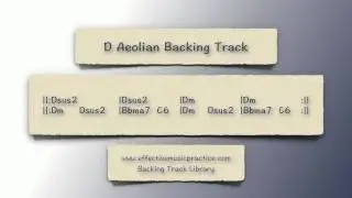 D Aeolian Mode Backing Track
