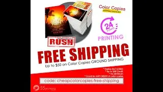 24 Hour printing with FREE Shipping on Color Copies