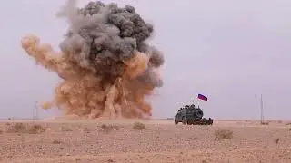 Colorful explosions. The work of Russian sappers in Syria.