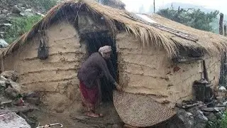 Real Nepali Mountain Village Life During the Rain | Most Peaceful And Relaxing Village Life |