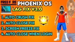 Исправление лагов в Free Fire Phoenix OS | Исправление автоматического закрытия | RXT Gaming |