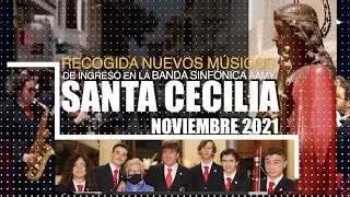 Actos Santa Cecilia 2021. Recogida de los Nuevos Músicos.