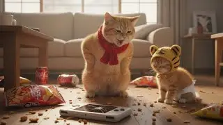 Cat mom discipline MEOW MEOW 😺