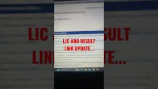 LIC ADO PRE RESULT LINK ACTIVATE... 👍👍👍