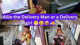 Allie Ban Gayi Delivery Man 🚴 |  Allie ne sunayi Beautiful Story with Moral | Cute Family Vlog