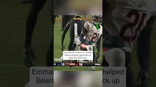 Emmanuel Forbes Jr. helped Bears players up after the game-winning Hail Mary #shorts