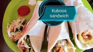 kuboos sandwich //with vegetable//omlett//tunafish//quick n easy//