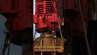 D138 Tubular Diesel Hammer for Round Concrete Piles #piling #chinafactory #piledriver #hammer