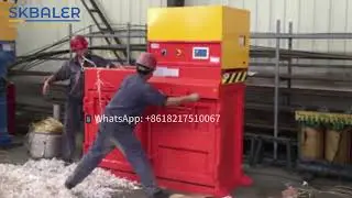 SKBALER Two-Chambers Vertical Baling Machine | Efficient Waste Paper & Cardboard Recycling