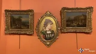 Antique Pair Oil on Canvas Paintings After David Teniers