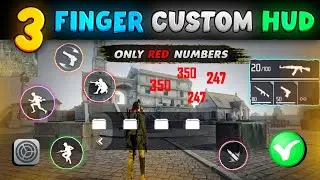 Free fire 3 finger custom hud in tamil 😱 || 3 Finger custom hud in free fire || Free fire setting
