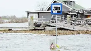 IJssel hoog water winter 2023