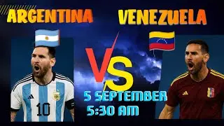 Argentina Vs Venezuela live match today