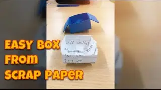 Make a Cute Gift Box from Scrap Paper - No Glue!