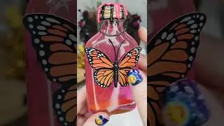 Mesmerizing new potion prop! Metamorphosis color changing pink to orange! #brewsandbalms #craft #art