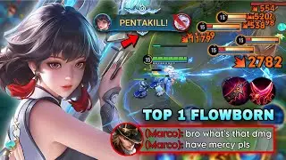 PENTAKILL! TOP 1 FLOWBORN MARKSMAN IS THE NIGHTMARE OF ALL IN RANK GAME! | FLOWBORN BUILD & ARCANA