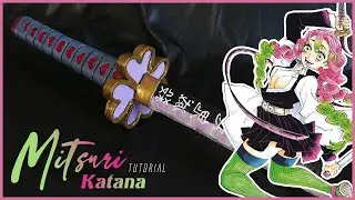 Tutorial: Cómo hacer la Katana de Mitsuri Kanroji 💗 | Kimetsu no Yaiba Demon Slayer| PATRONES GRATIS