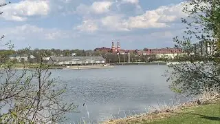 [4K] Walking Tour - Onondaga Creekwalk | Downtown Syracuse to Onondaga Lake