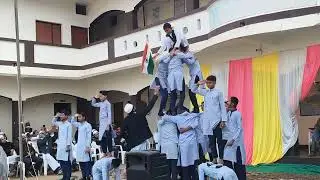 Teamwork at its Best | School Pyramid Act,Ali public school Nargadh Republic day 2026.......