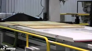 Automated Material Handling on Fixed Bridge Moving Table C.R. Onsrud CNC Machining Center