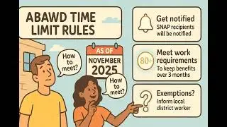 Starting November 2025, New York will reinstate federal SNAP work requirements