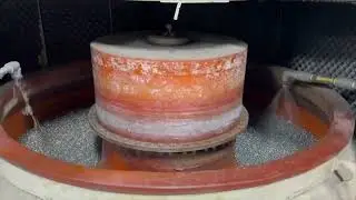 Used  Almco OR 23V Round Bowl Vibratory Finishing Machine  for sale