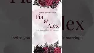 Wedding Invitation With Music | Animated Invitation | Printable Invitation | Made to order