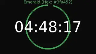 5 Hour Timer | Emerald Colour
