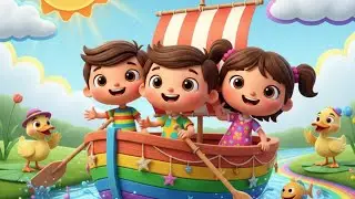 Row Row Row Your Boat 🚣 Nursery Rhymes for Kids | Laila Fun