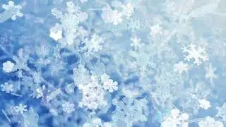 christmas snowflakes falling Background Loop HD