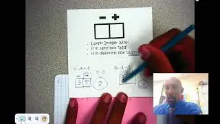 Algebra 1 Unit 0 Add and Subtract Integeres (BOX Method)