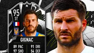 CHEAP FODDER! 💰 95 SHOWDOWN GIGNAC PLAYER REVIEW - FIFA 21 ULTIMATE TEAM