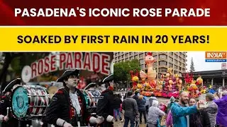 California: New Year&rsquo;s Day Storm Soaks Pasadena Parade for the First Time in 20 Years