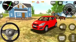 Indian Car Simulator 3D - Countryside Red Taxi Driver Simulator - Car Games Android Gameplay