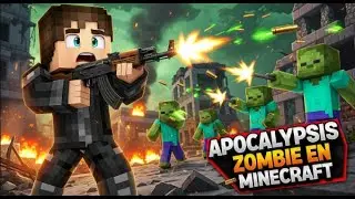 APOCALIPSIS ZOMBIE EN MINECRAFT 🔥💀 SOBREVIVO CON ARMAS EN DIRECTO