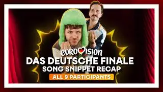DAS DEUTSCHE FINALE 2026 (RECAP) - ALL 9 PARTICIPANTS | GERMANY EUROVISION 2026