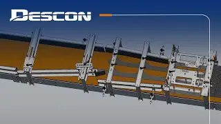 Descon Conveyor - Infeed Guide Changeover for Paperboard Packer