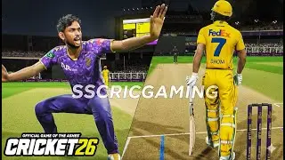 CSK VS KKR IPL 2026 | NEW SQUAD #cricket #bigantstudios #gaming #cricket26 #gameplay #ipl2026