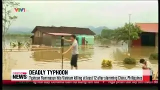 Typhoon Rammasun kills a dozen in Vietnam, more than 100 total