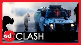 Chile BURNS as Rioters CLASH with Armed Police