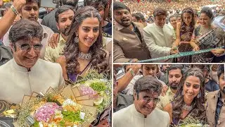 Nandamuri Balakrishna Heroine Meenakshi Chaudhary entry at KPHB Vaarahi Silks Opening | Hi Celebrity