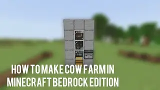 Minecraft bedrock edition cow farm (Cow farm minecraft bedrock edition) #shorts