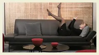 Glove Pure, an ultra-comfortable sofa with a unique armrest mechanism