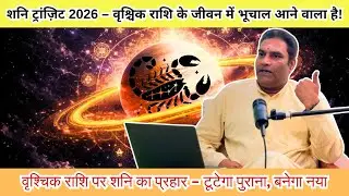 वृश्चिक राशि पर शनि की सख़्त नज़र | 2026 में सब कुछ बदल सकता है | Astro Ramanan Iyer